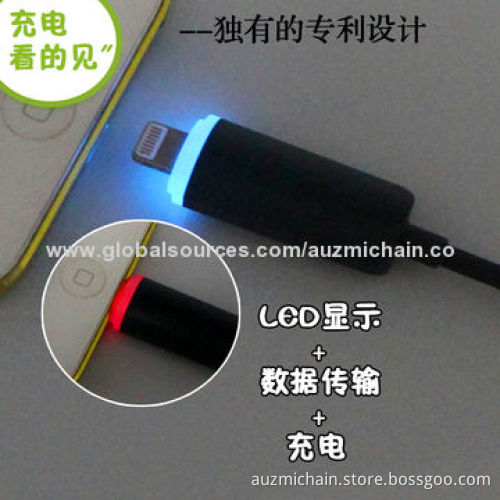 Most Popular Lighting LED Cables for iPhone 5/5S/5C/iPad Mini, 1m Length, Easy to Use